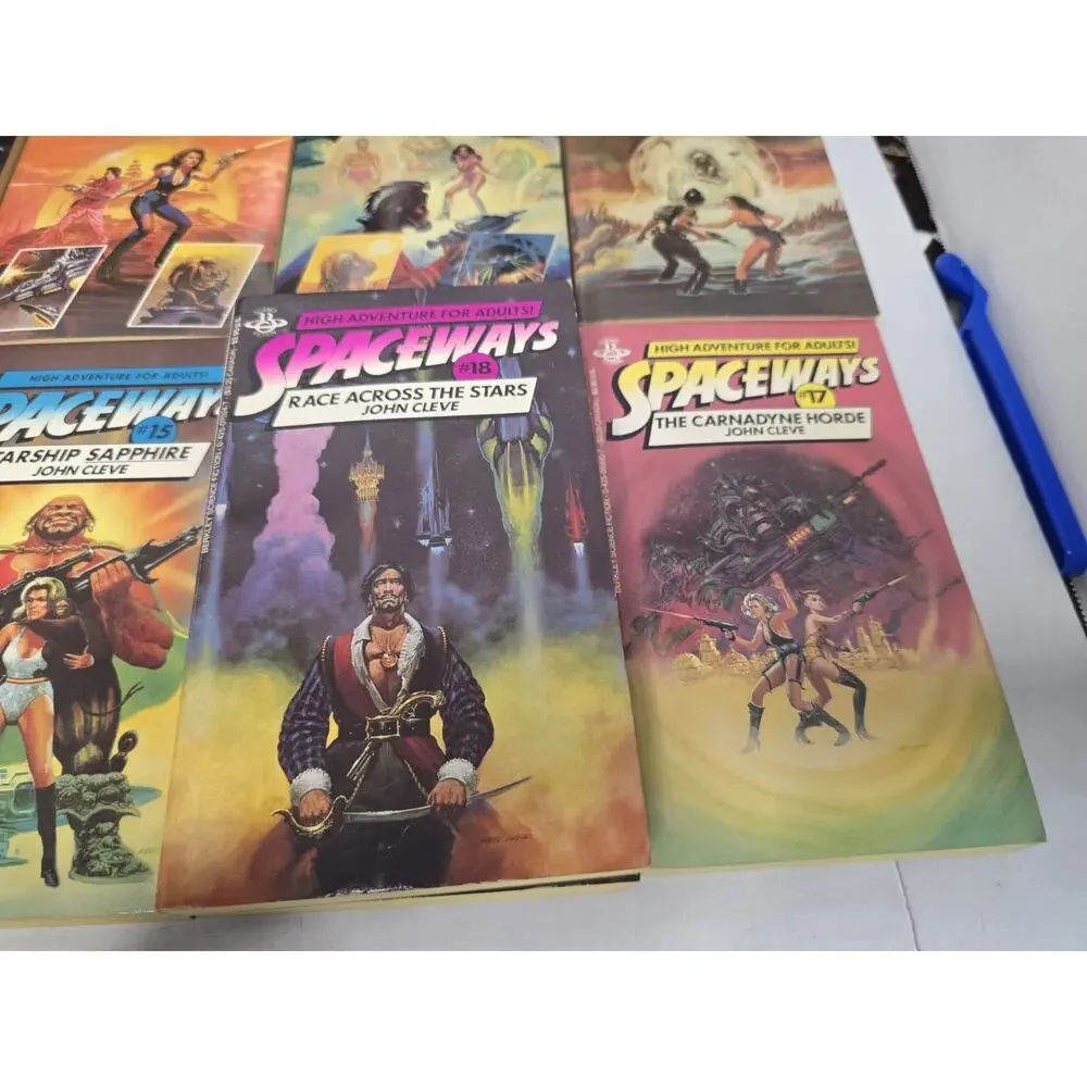 16 John Cleve Spaceways Series #4-#19 MMPB VTG Science Fiction Novels Lot